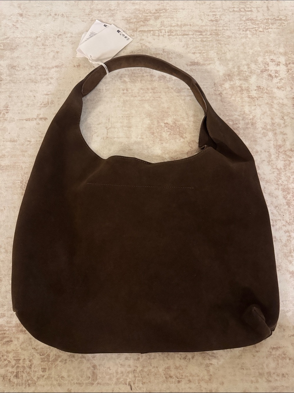 & Other Stories Large Suede Tote Bag - Brown - Picture 4 of 13